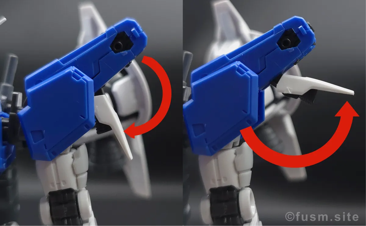 【レビュー】RG RX-78GP01Fb ガンダム試作1号機フルバーニアン 肩ディテール 可動域 01