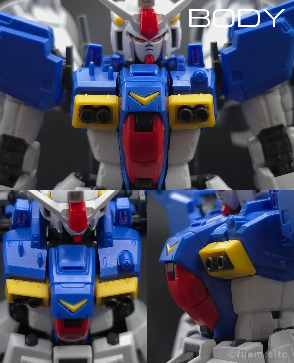 【レビュー】RG RX-78GP01Fb ガンダム試作1号機フルバーニアン 胴体ディテール 01