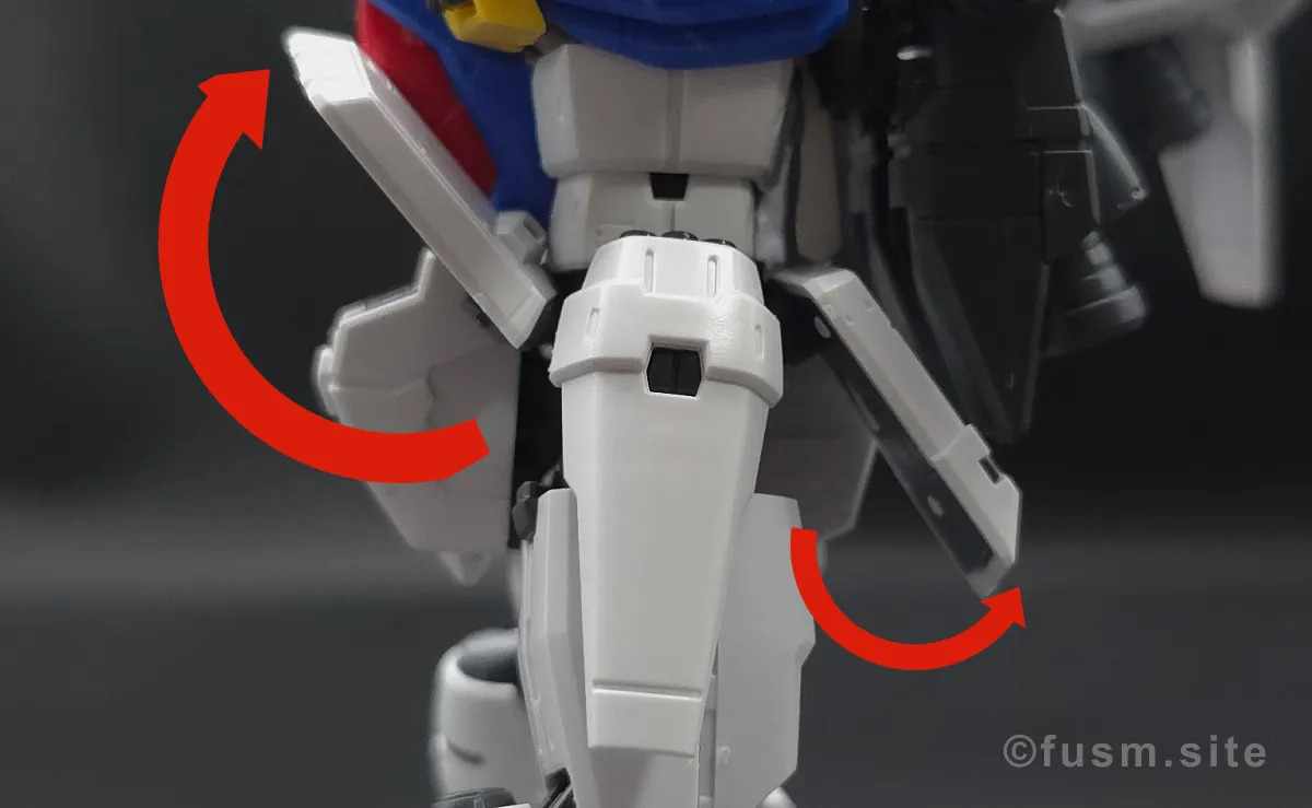 【レビュー】RG RX-78GP01Fb ガンダム試作1号機フルバーニアン 胴体ディテール 可動域 01