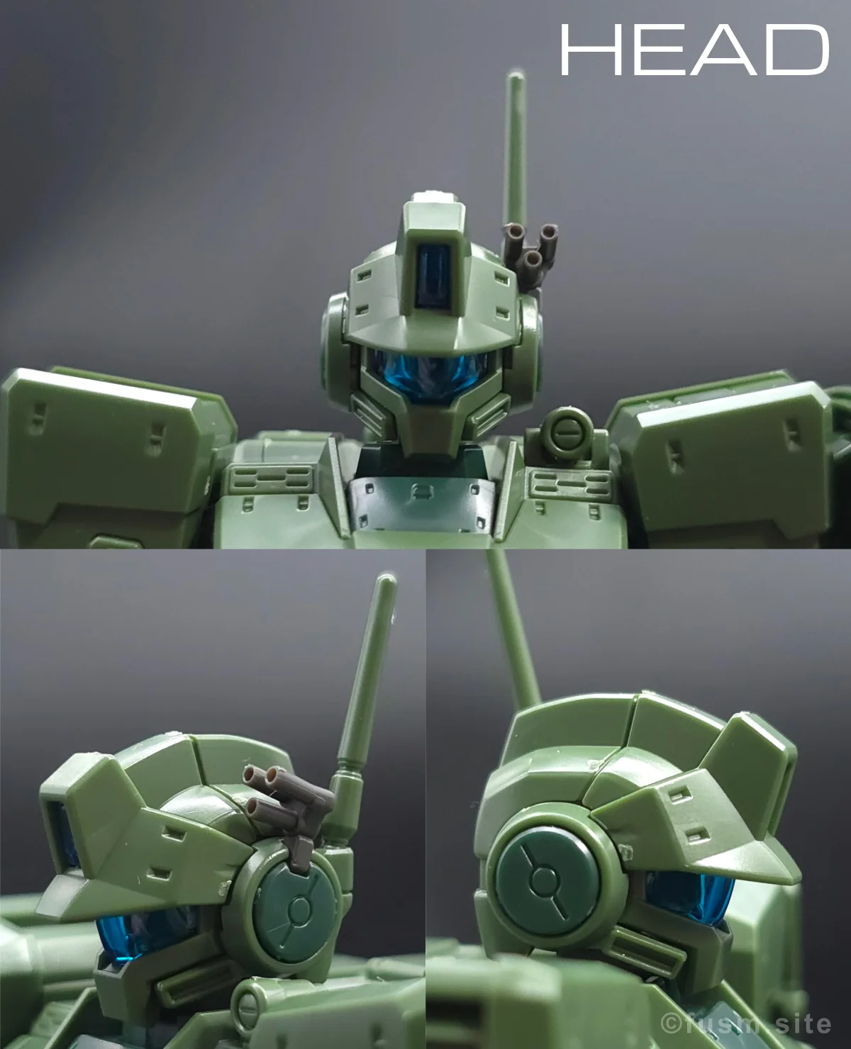 HG ジム・スパルタン レビュー 頭部ディテール 01