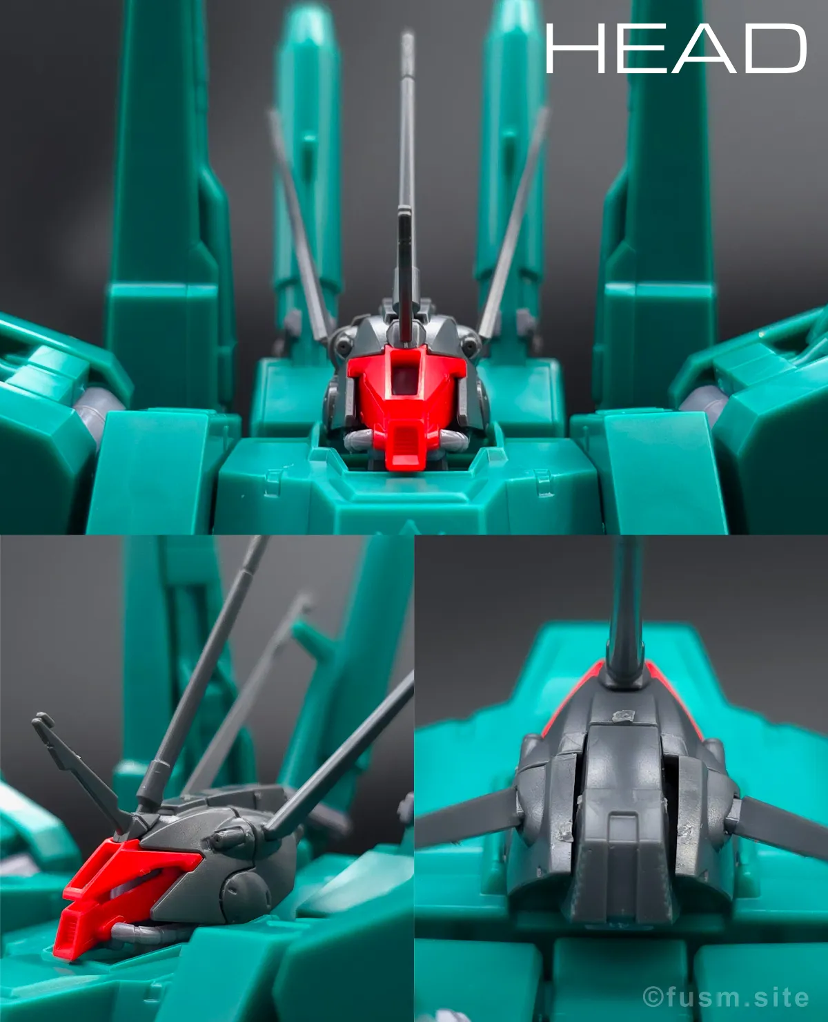 HGUC ドーベン・ウルフ レビュー 頭部ディテール 01