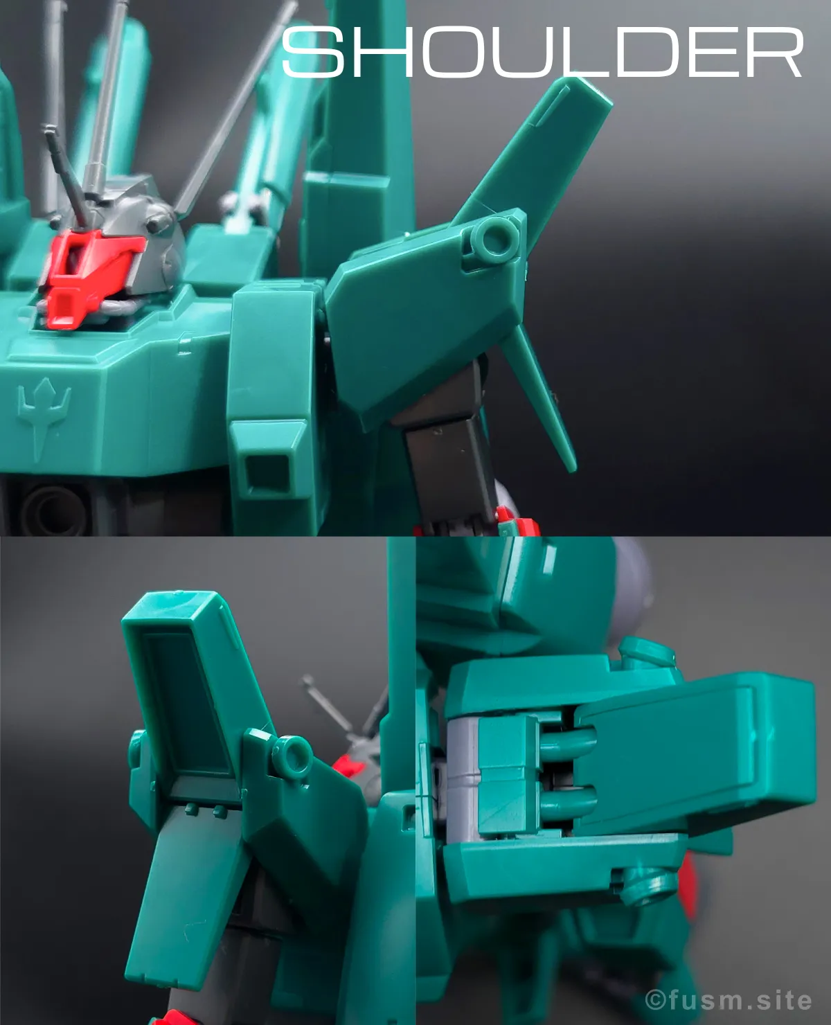 HGUC ドーベン・ウルフ レビュー 肩ディテール 01
