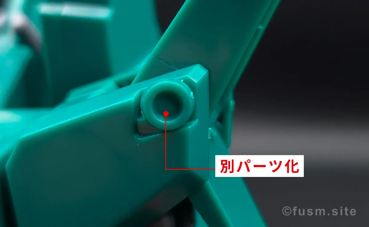 HGUC ドーベン・ウルフ レビュー 肩ディテール 02