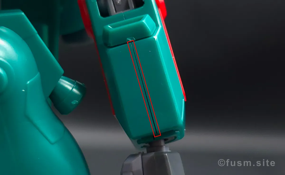 HGUC ドーベン・ウルフ レビュー 腕部ディテール 合わせ目 01