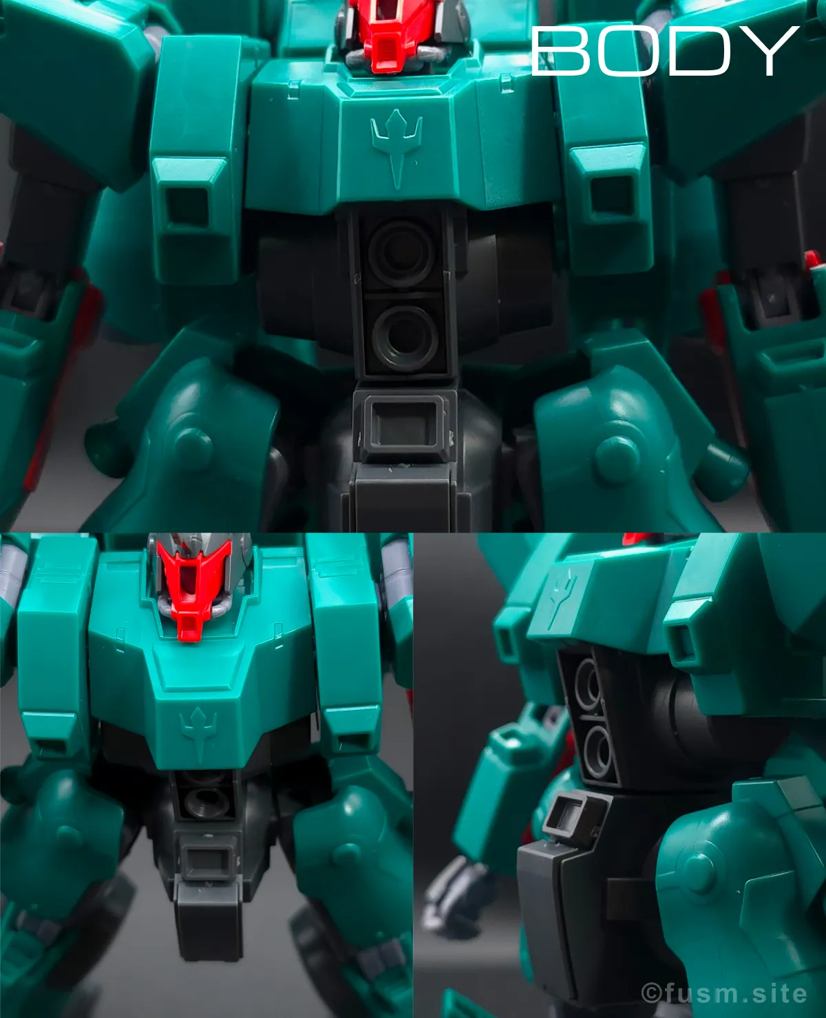 HGUC ドーベン・ウルフ レビュー 胴体ディテール 01