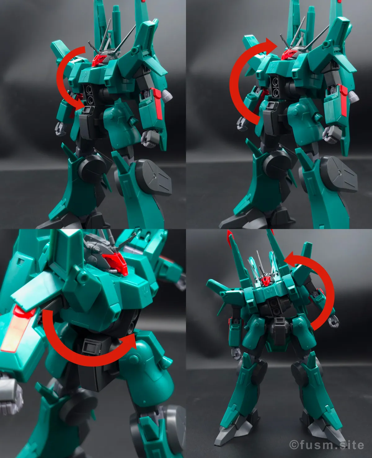 HGUC ドーベン・ウルフ レビュー 胴体ディテール 可動域 01