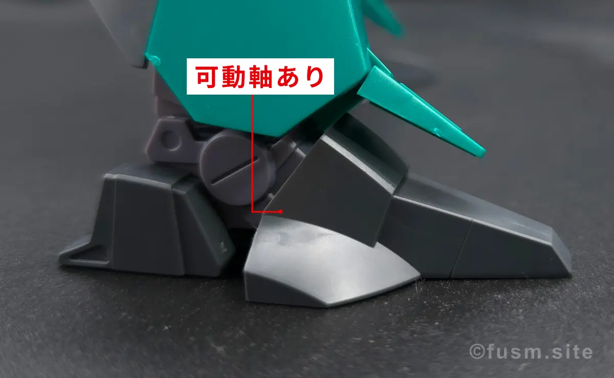 HGUC ドーベン・ウルフ レビュー 脚部ディテール 可動域 04