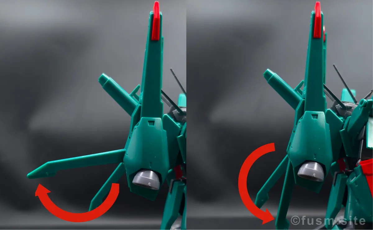 HGUC ドーベン・ウルフ レビュー バックパックレビュー 可動域 02