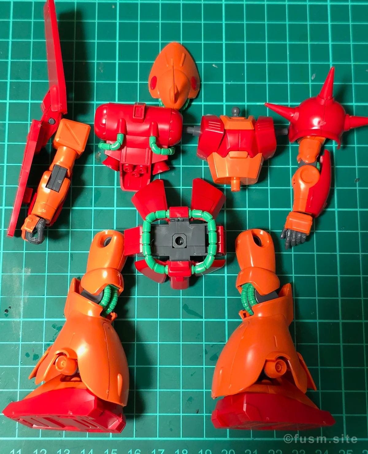 HGUC マラサイ レビュー パーツ・構造・組み立て 08