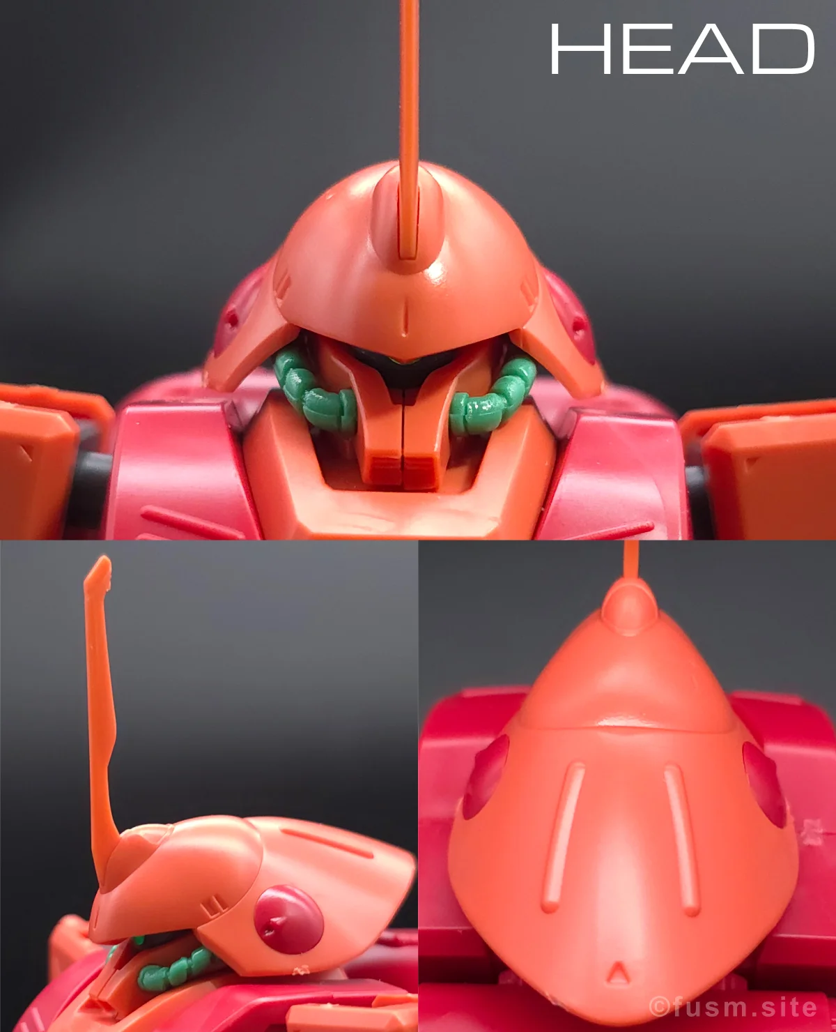 HGUC マラサイ レビュー 頭部ディテール 01