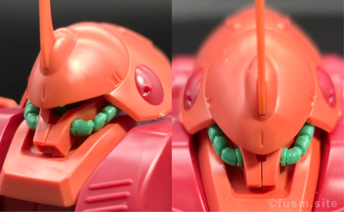 HGUC マラサイ レビュー 頭部ディテール 03