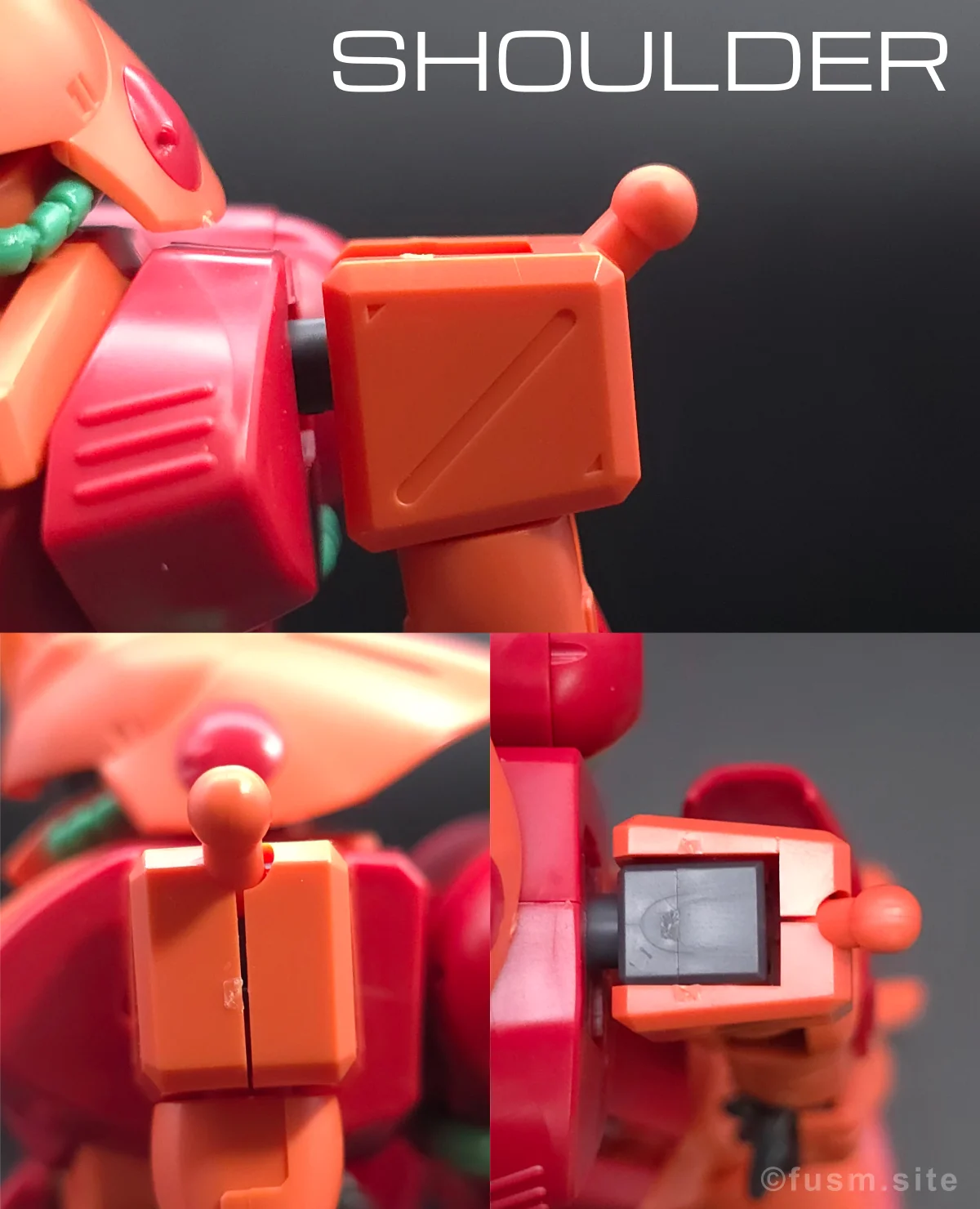 HGUC マラサイ レビュー 肩ディテール 01