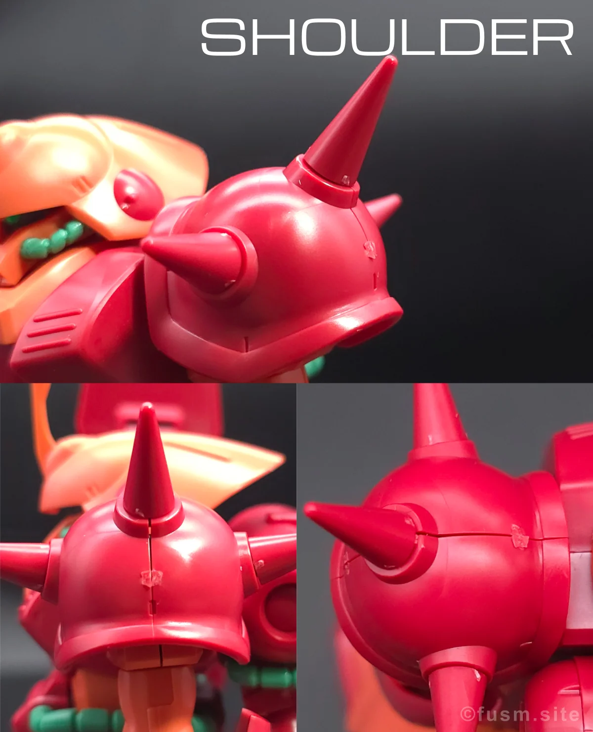 HGUC マラサイ レビュー 肩ディテール 03