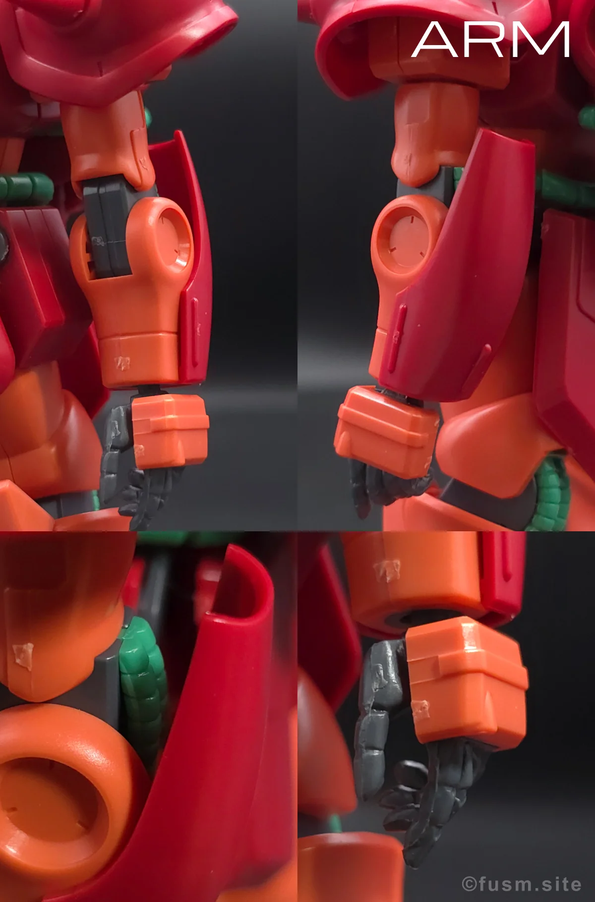 HGUC マラサイ レビュー 腕部ディテール 01