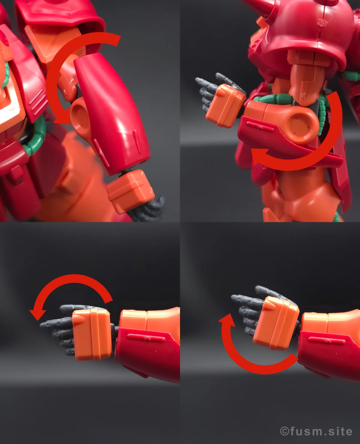 HGUC マラサイ レビュー 腕部ディテール 可動域 01