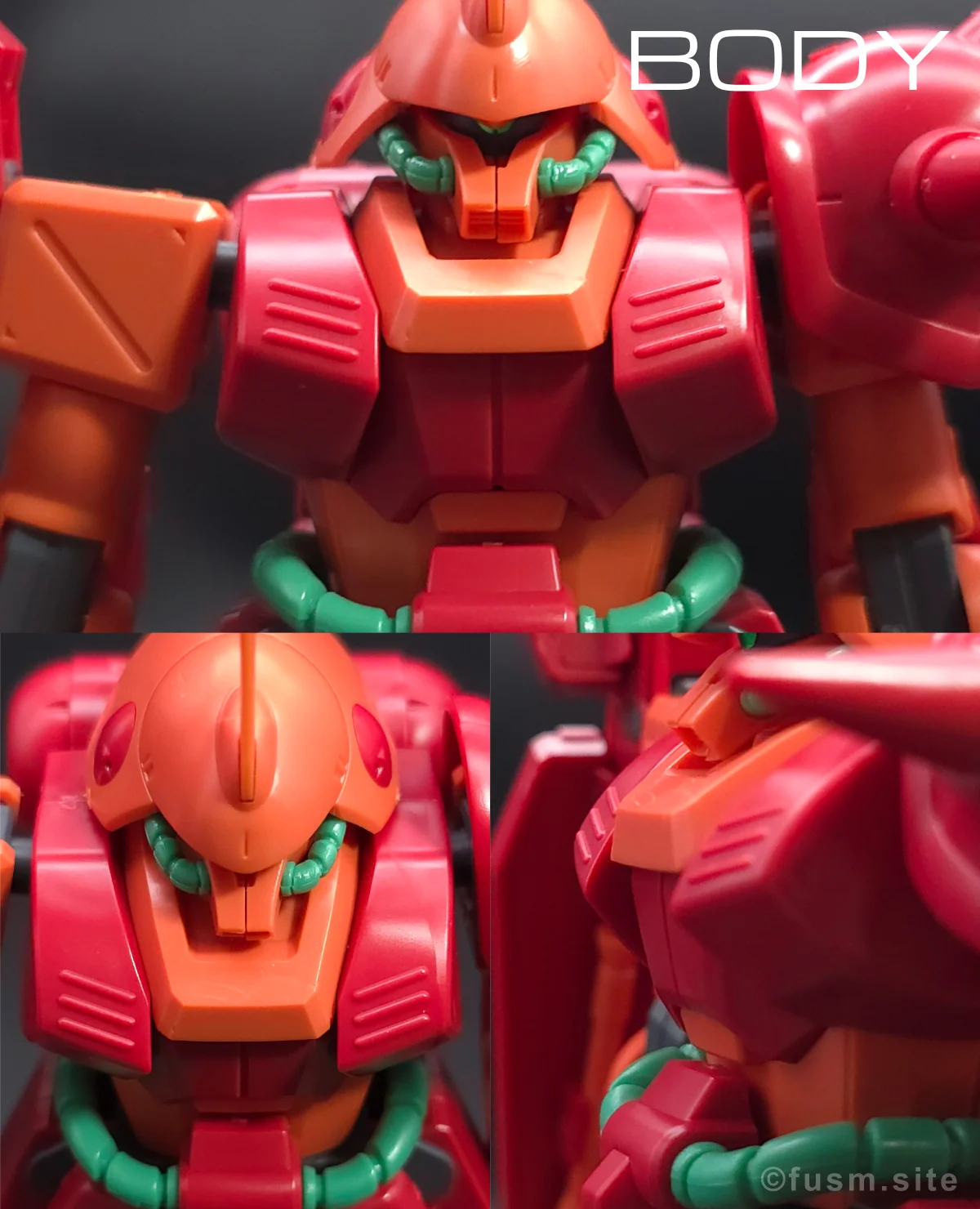 HGUC マラサイ レビュー 胴体ディテール 01