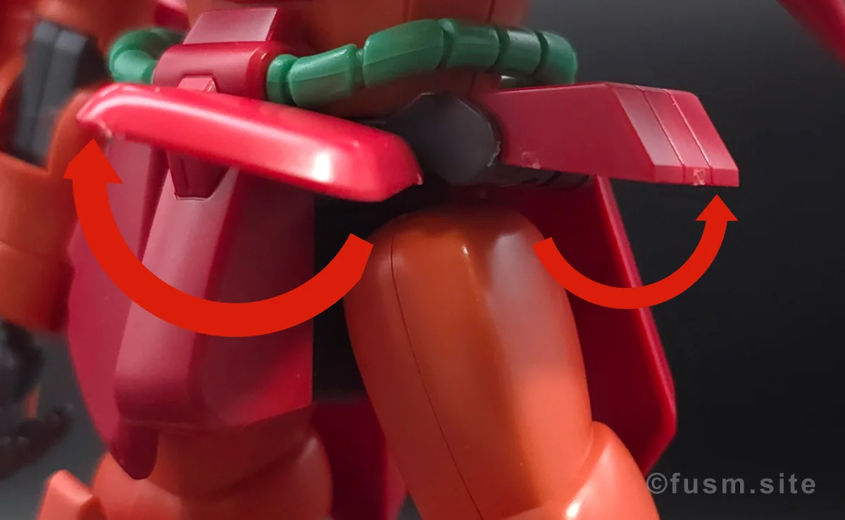 HGUC マラサイ レビュー 胴体ディテール 可動域 01