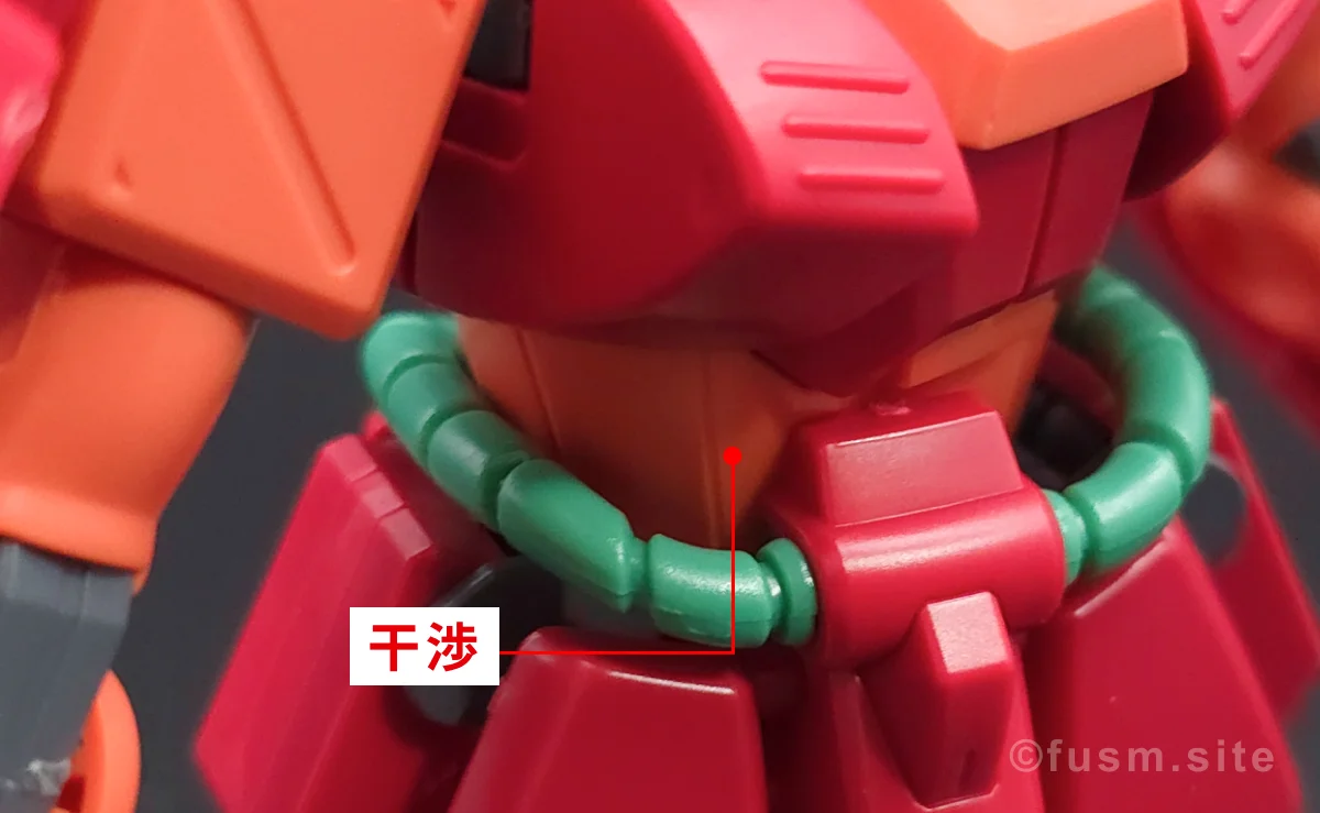 HGUC マラサイ レビュー 胴体ディテール 可動域 03