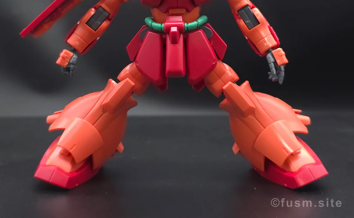 HGUC マラサイ レビュー 胴体ディテール 可動域 04