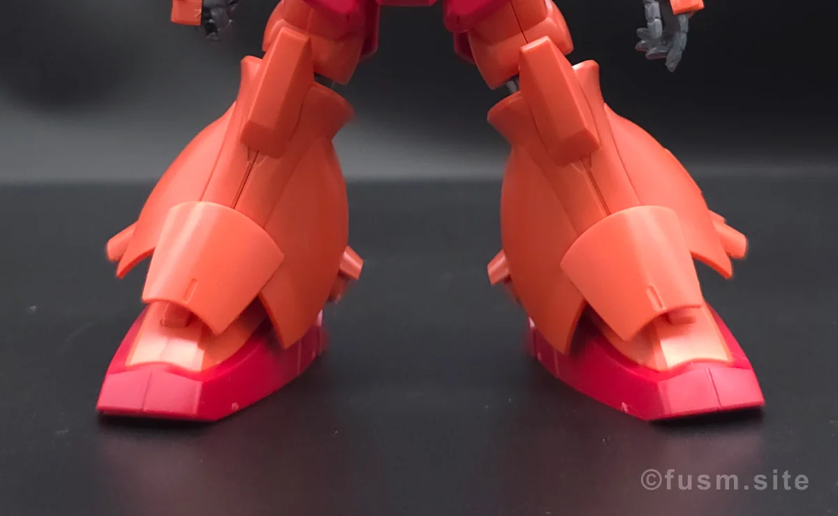 HGUC マラサイ レビュー 脚部ディテール 可動域 02