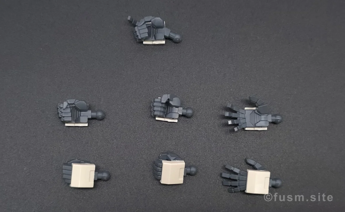 HGUC MSA-003 ネモ(ユニコーンデザートカラーVer.) レビュー 付属品 02