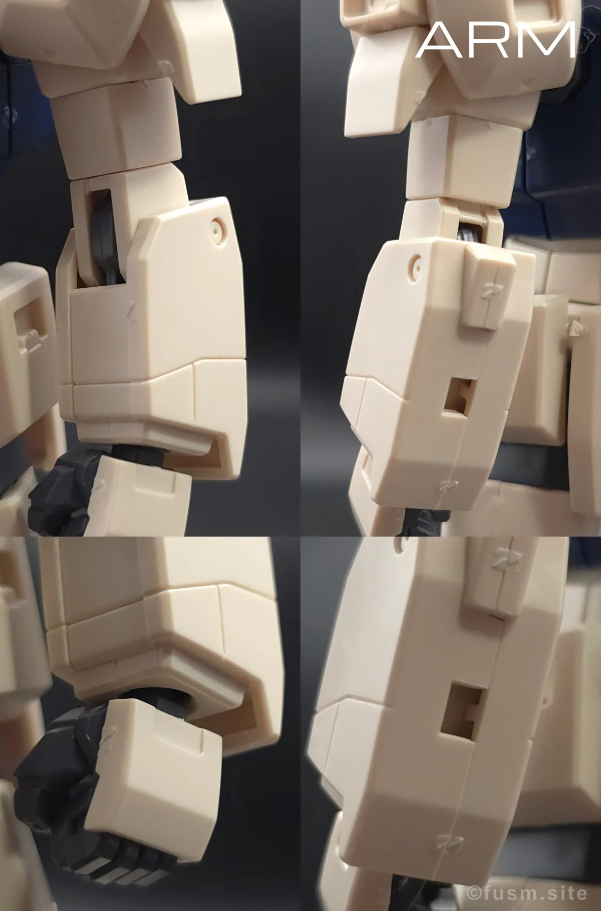 HGUC MSA-003 ネモ(ユニコーンデザートカラーVer.) レビュー 腕部ディテール 01