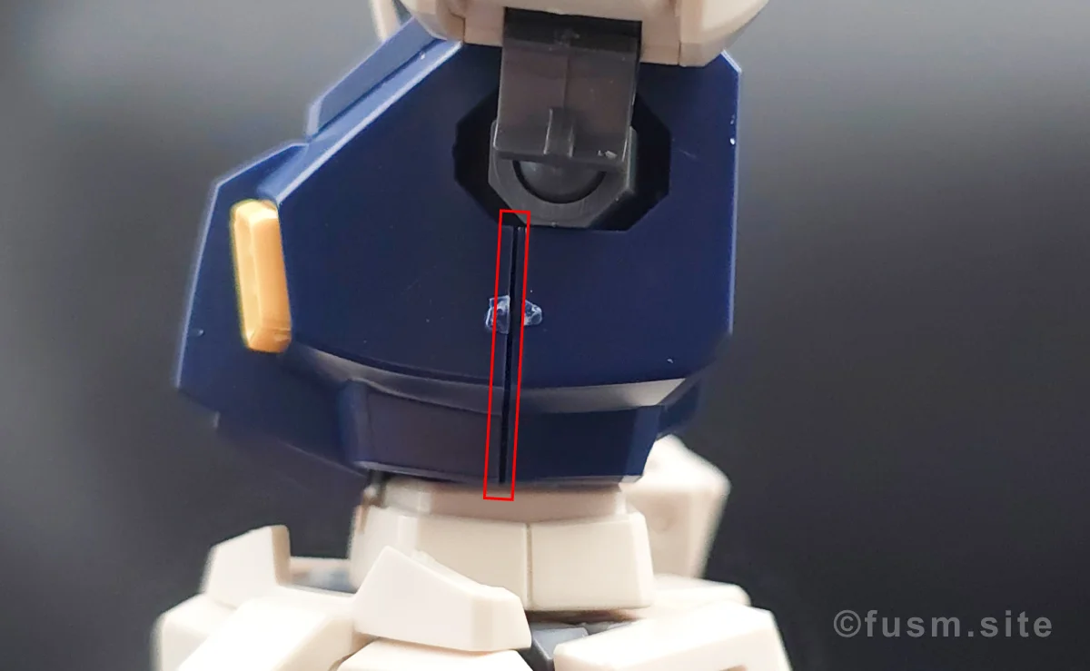 HGUC MSA-003 ネモ(ユニコーンデザートカラーVer.) レビュー 胴体ディテール 02