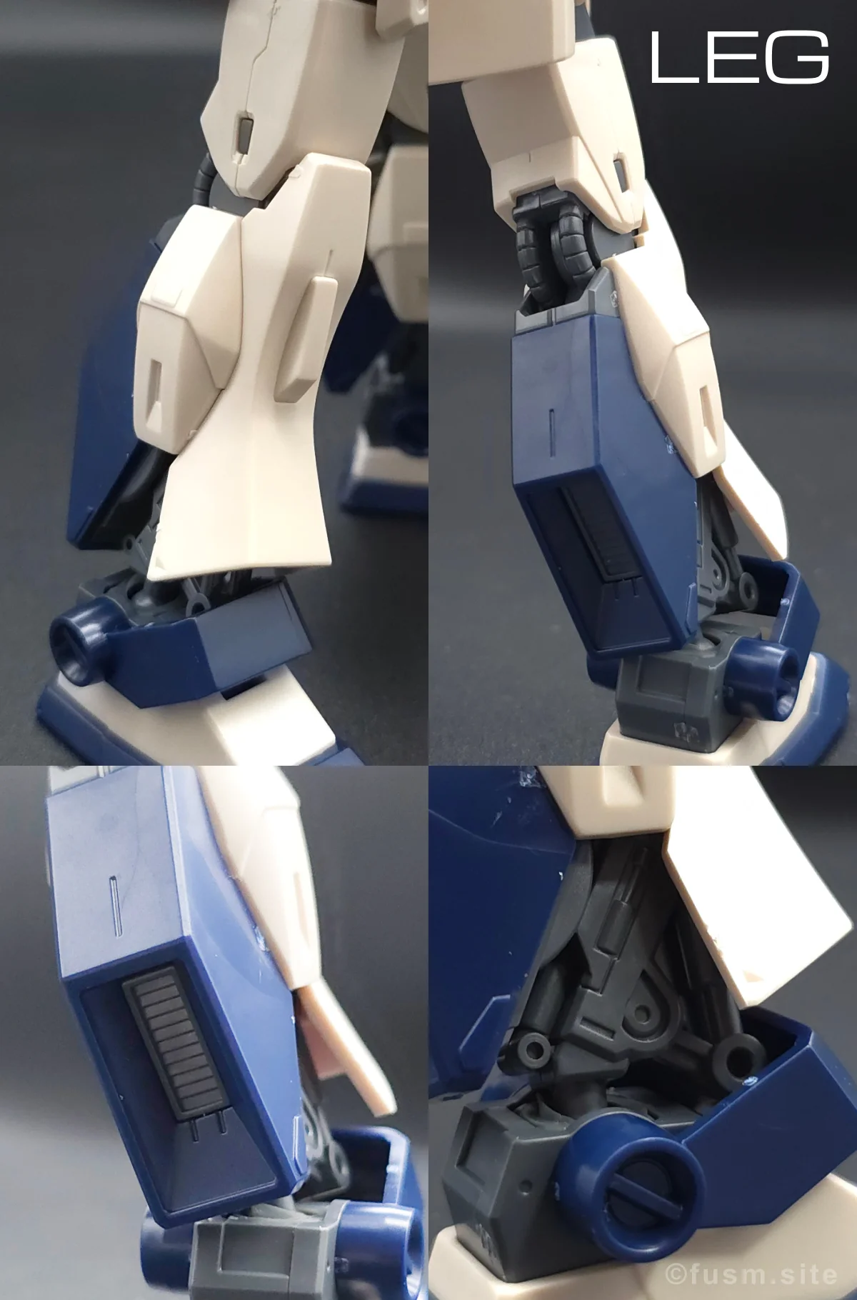 HGUC MSA-003 ネモ(ユニコーンデザートカラーVer.) レビュー 脚部ディテール 01