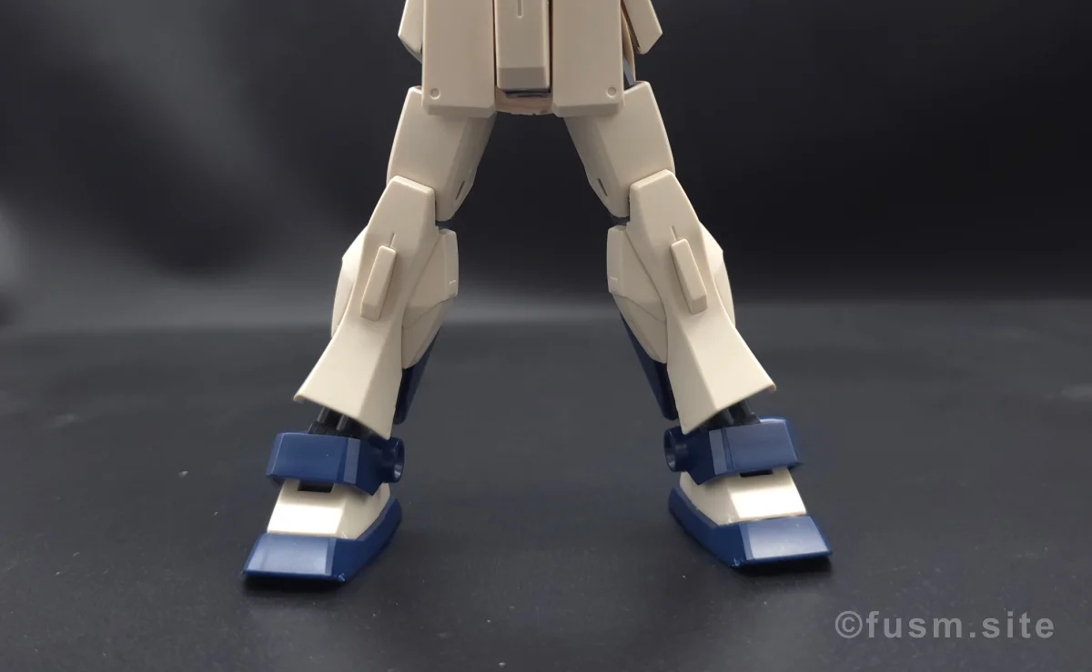 HGUC MSA-003 ネモ(ユニコーンデザートカラーVer.) レビュー 脚部ディテール 可動域 02