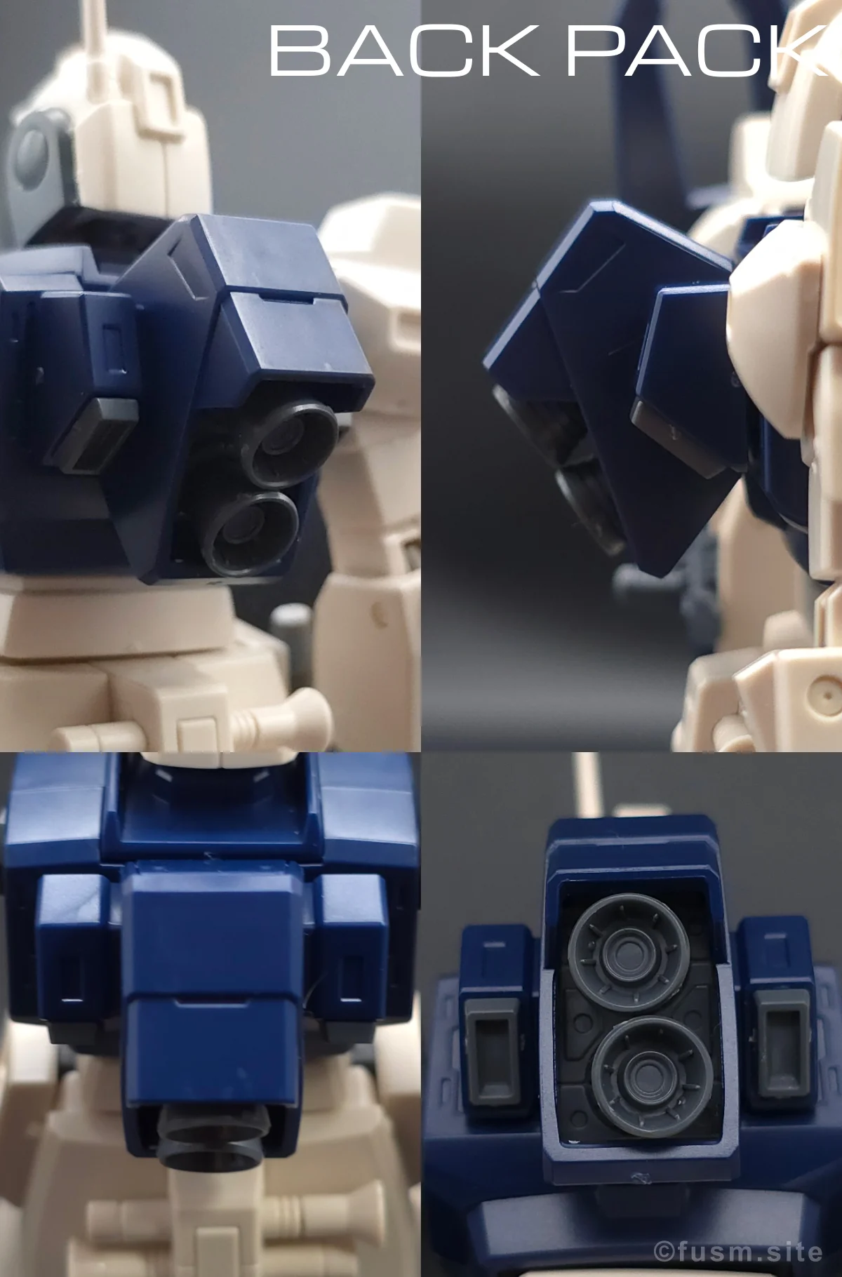 HGUC MSA-003 ネモ(ユニコーンデザートカラーVer.) レビュー バックパックレビュー 01