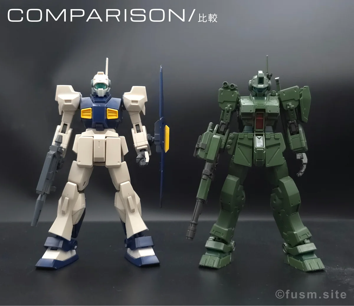 HGUC MSA-003 ネモ(ユニコーンデザートカラーVer.) レビュー 比較 01
