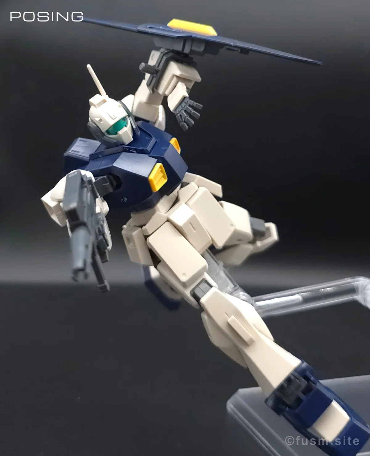 HGUC MSA-003 ネモ(ユニコーンデザートカラーVer.) レビュー ポージング 03