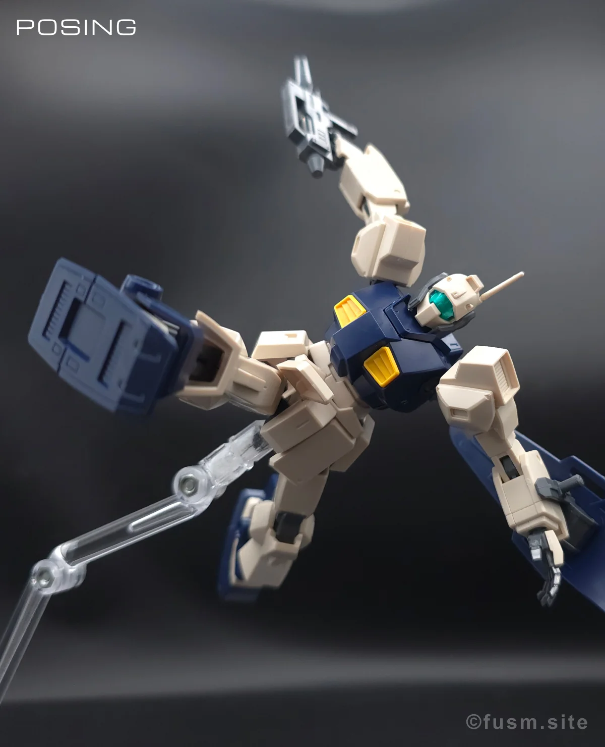 HGUC MSA-003 ネモ(ユニコーンデザートカラーVer.) レビュー ポージング 05