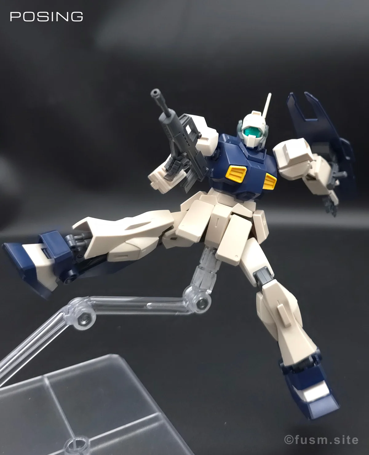 HGUC MSA-003 ネモ(ユニコーンデザートカラーVer.) レビュー ポージング 06