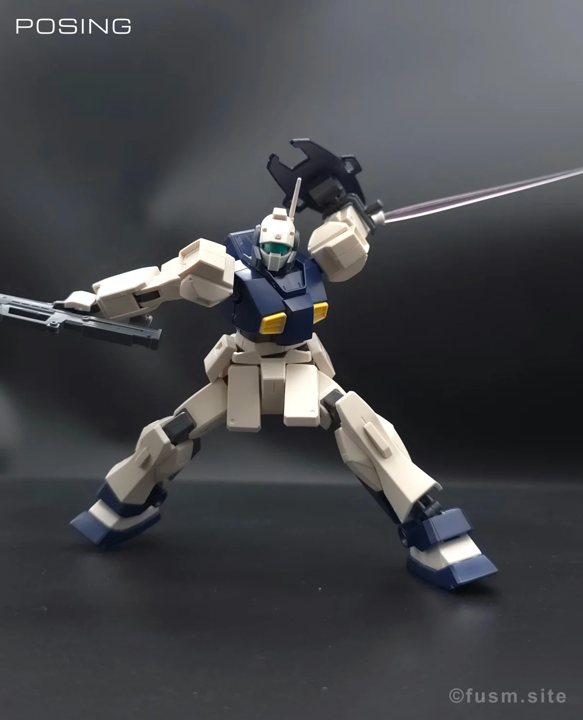 HGUC MSA-003 ネモ(ユニコーンデザートカラーVer.) レビュー ポージング 09
