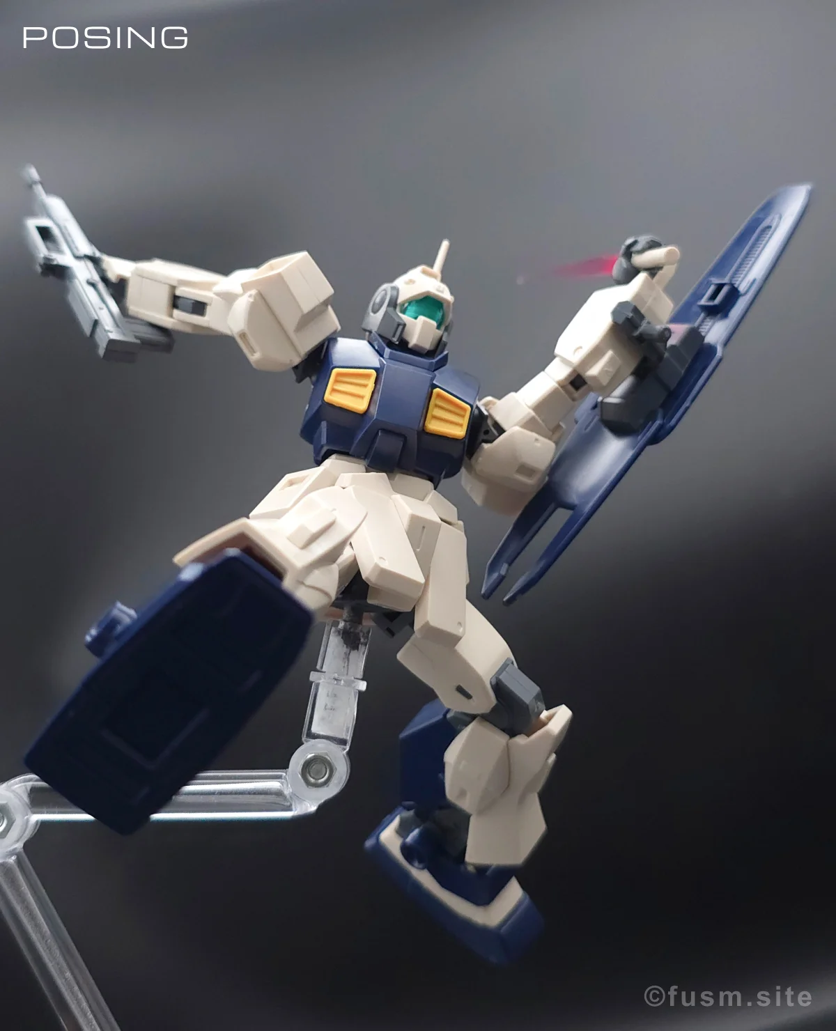 HGUC MSA-003 ネモ(ユニコーンデザートカラーVer.) レビュー ポージング 10