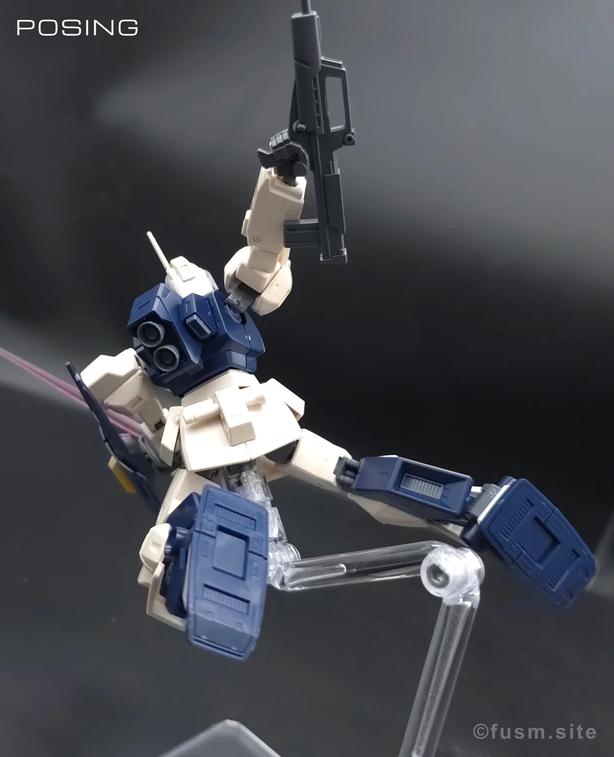 HGUC MSA-003 ネモ(ユニコーンデザートカラーVer.) レビュー ポージング 11