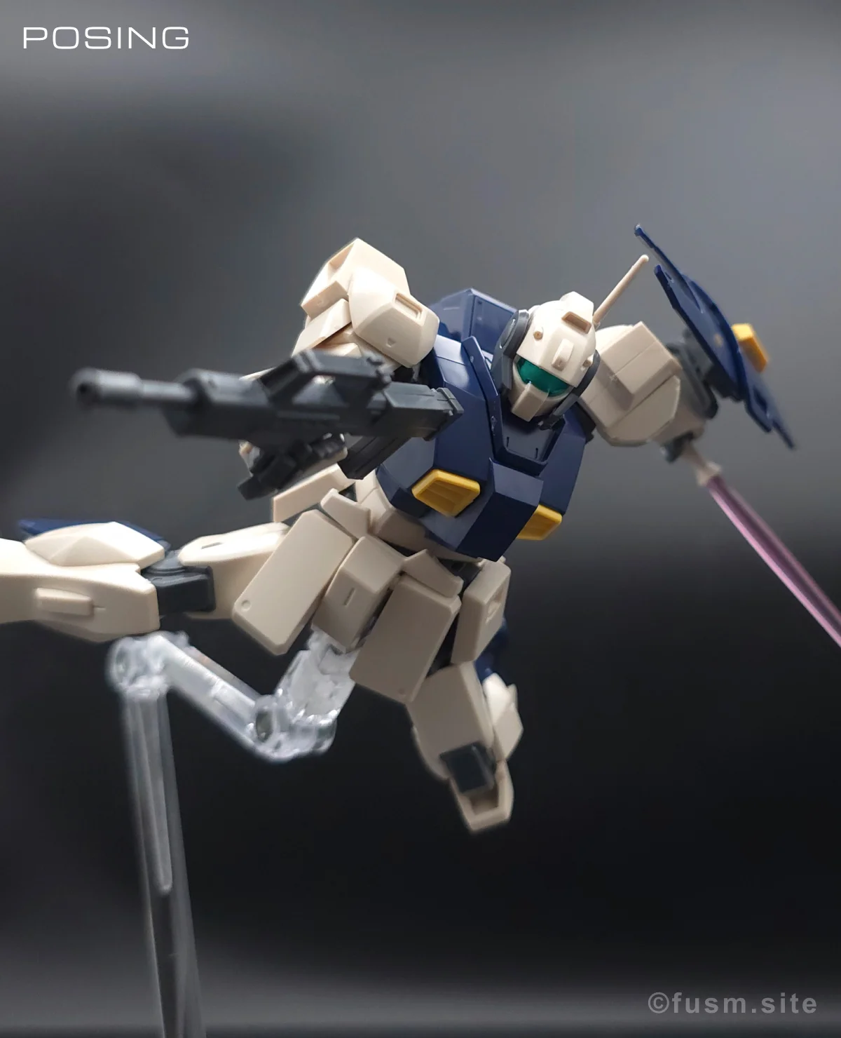 HGUC MSA-003 ネモ(ユニコーンデザートカラーVer.) レビュー ポージング 12