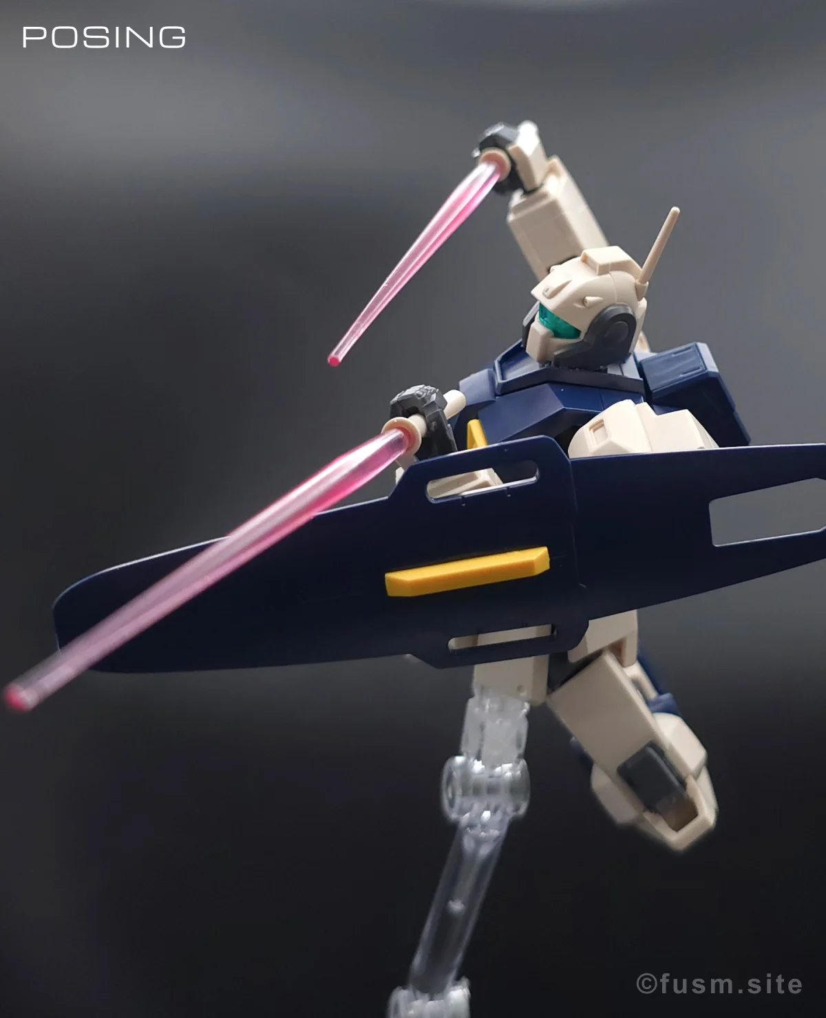 HGUC MSA-003 ネモ(ユニコーンデザートカラーVer.) レビュー ポージング 14