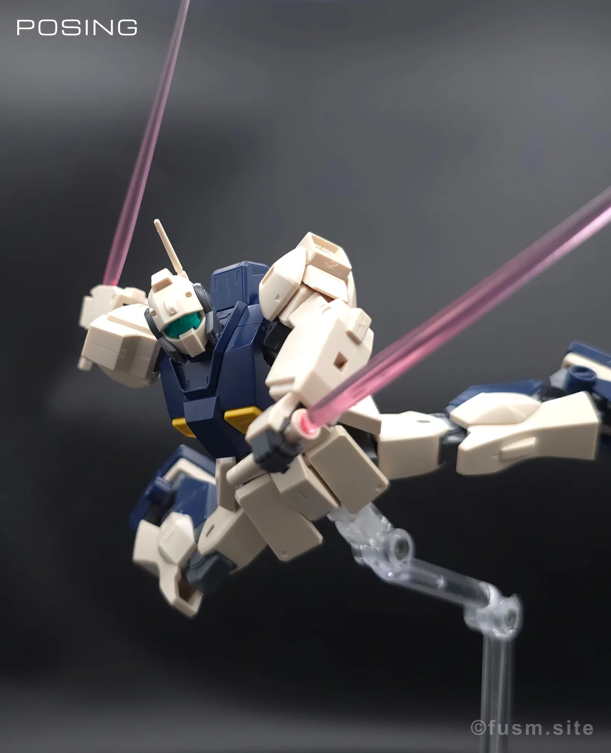 HGUC MSA-003 ネモ(ユニコーンデザートカラーVer.) レビュー ポージング 15