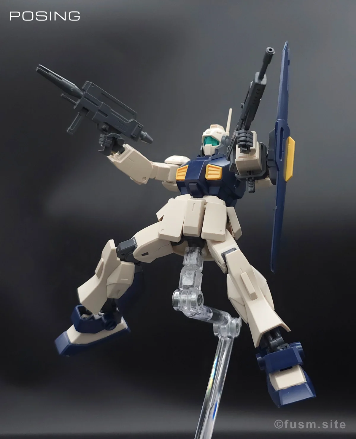 HGUC MSA-003 ネモ(ユニコーンデザートカラーVer.) レビュー ポージング 20