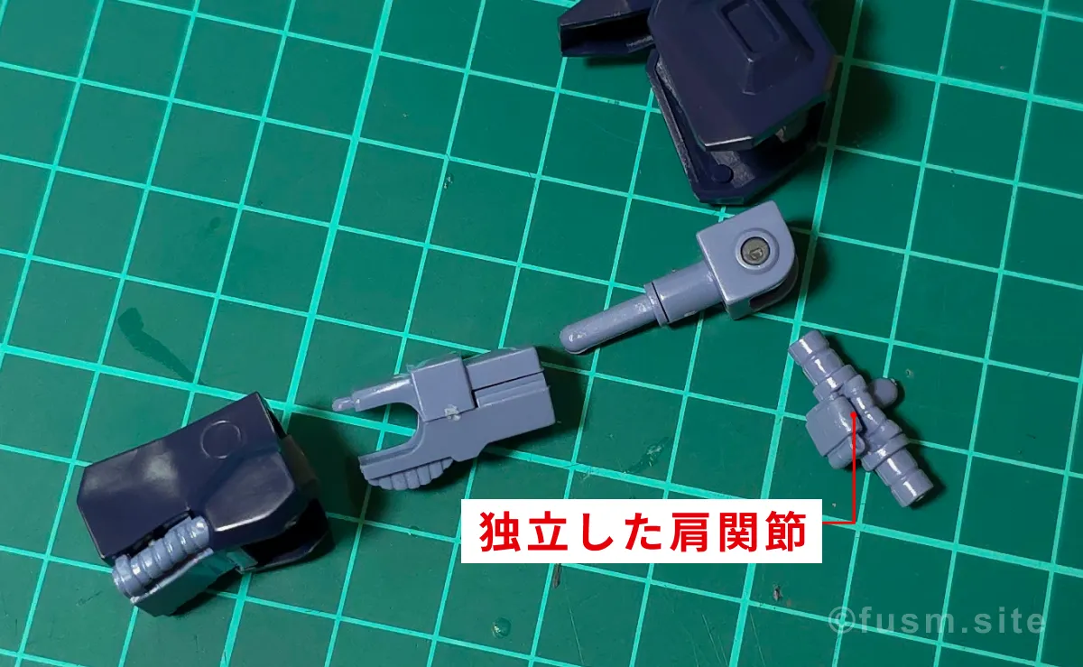 HGUC リックディアス(黒) レビュー パーツ・構造・組み立て 07