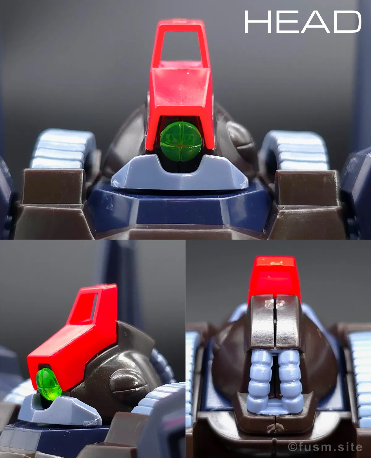 HGUC リックディアス(黒) レビュー 頭部ディテール 01