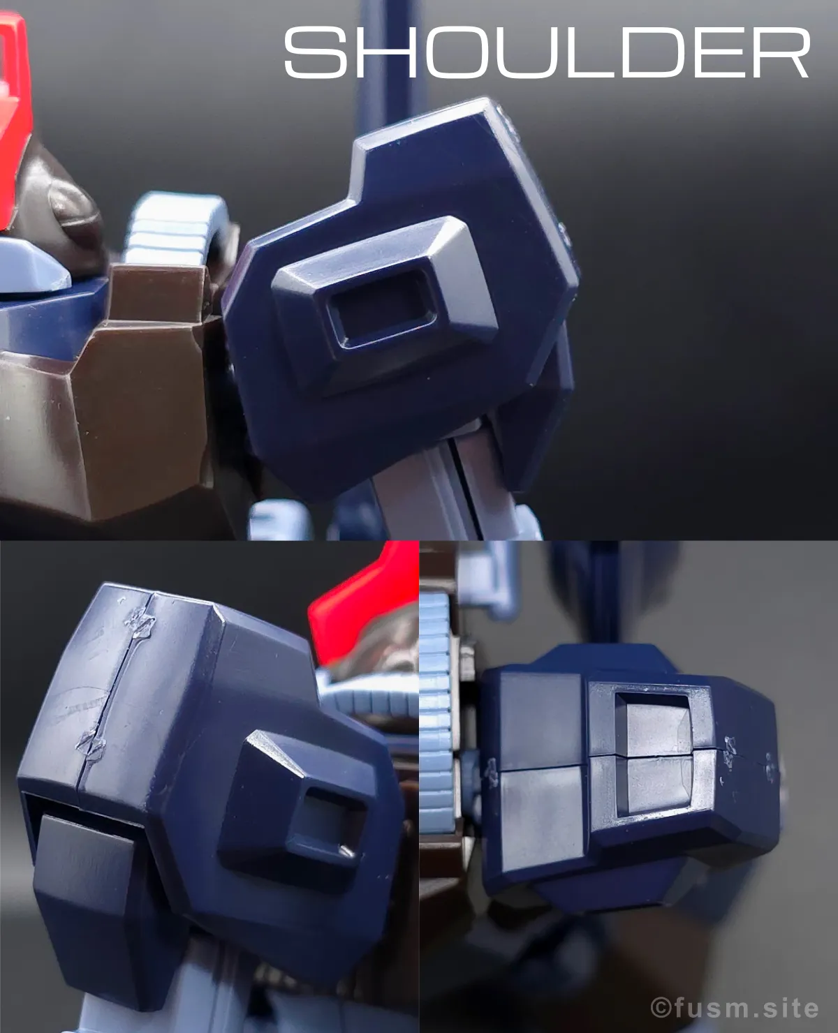 HGUC リックディアス(黒) レビュー 肩ディテール 01