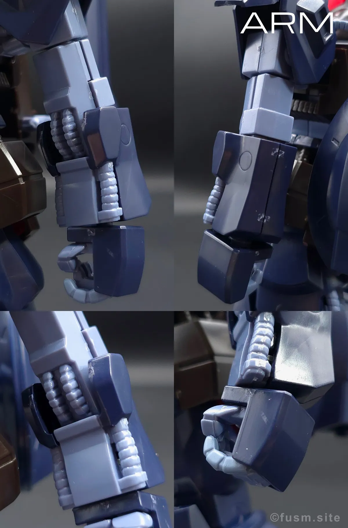 HGUC リックディアス(黒) レビュー 腕部ディテール 01