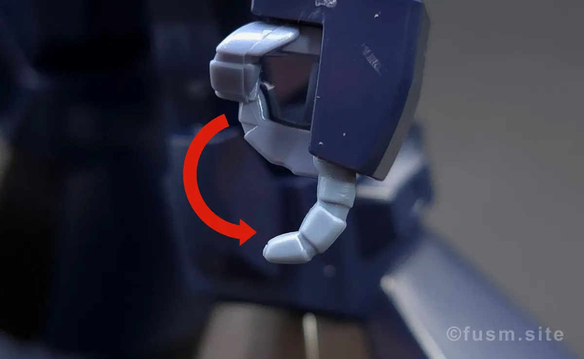 HGUC リックディアス(黒) レビュー 腕部ディテール 可動域 01