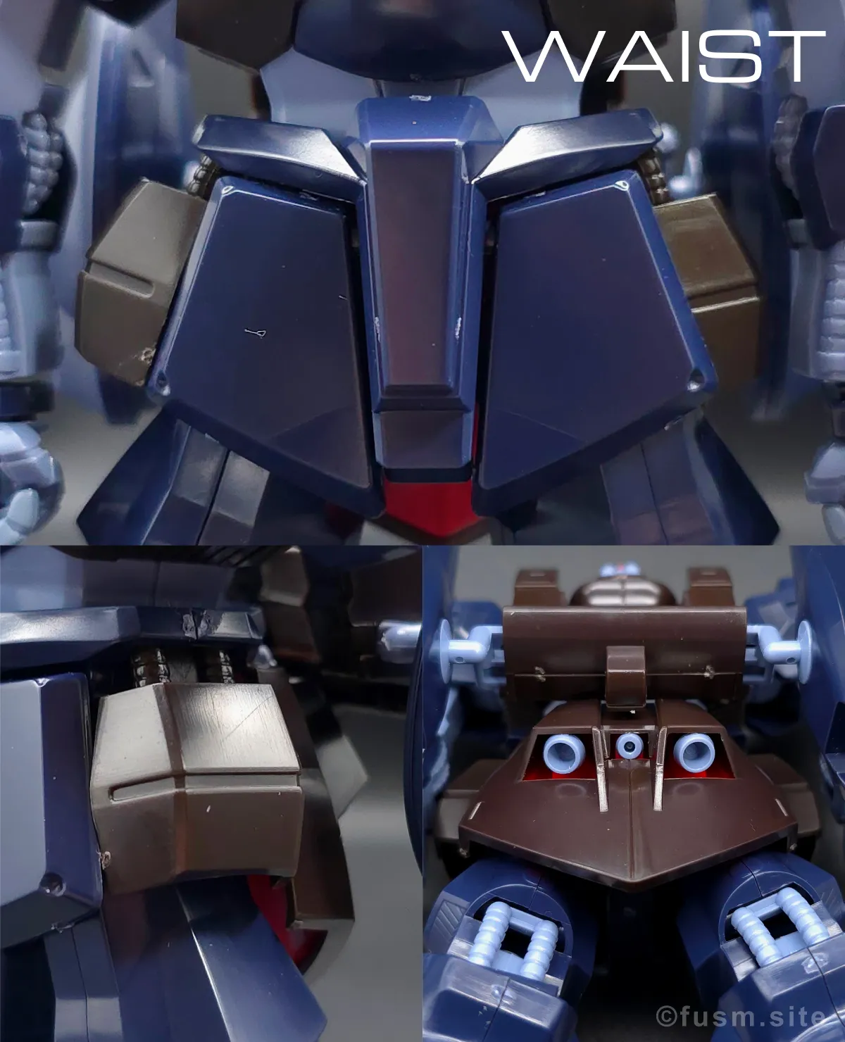 HGUC リックディアス(黒) レビュー 胴体ディテール 03