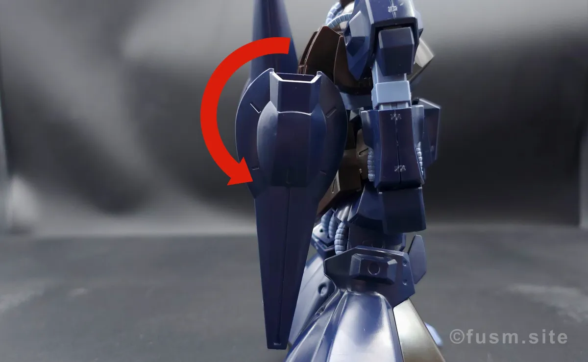 HGUC リックディアス(黒) レビュー 胴体ディテール 可動域 01