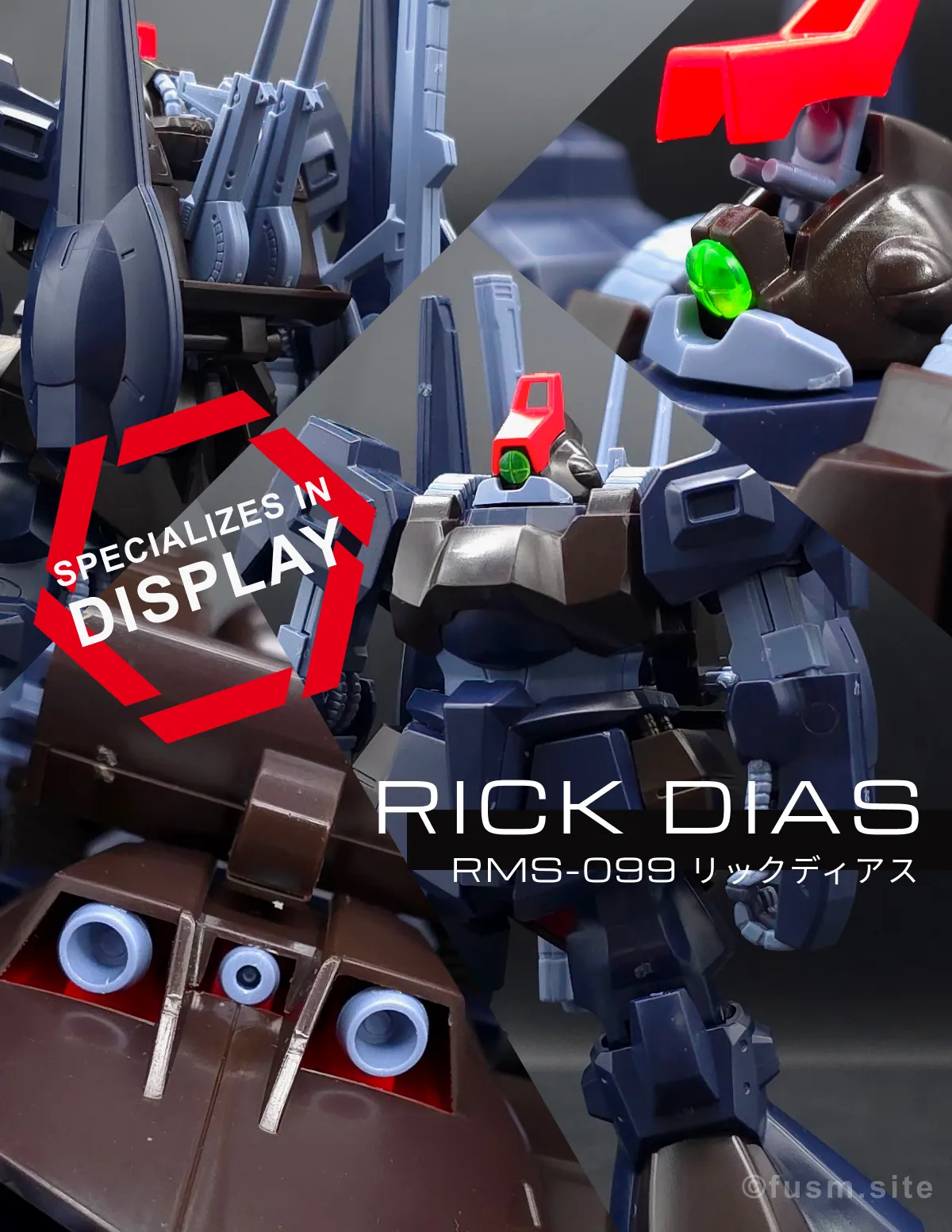 HGUC リックディアス(黒) レビュー コラージュ 01