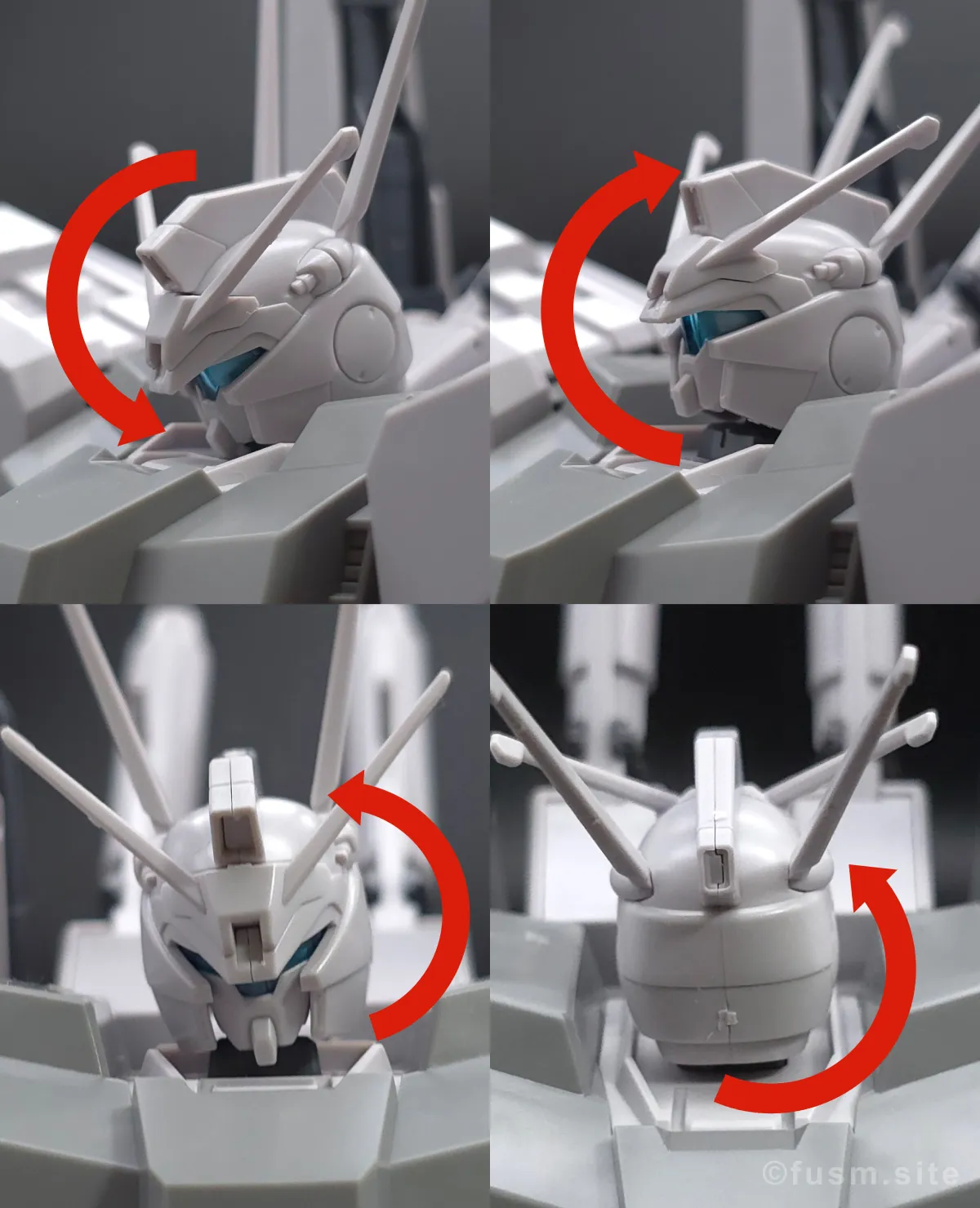 HGUC シルヴァ・バレト レビュー 頭部ディテール 可動域 01